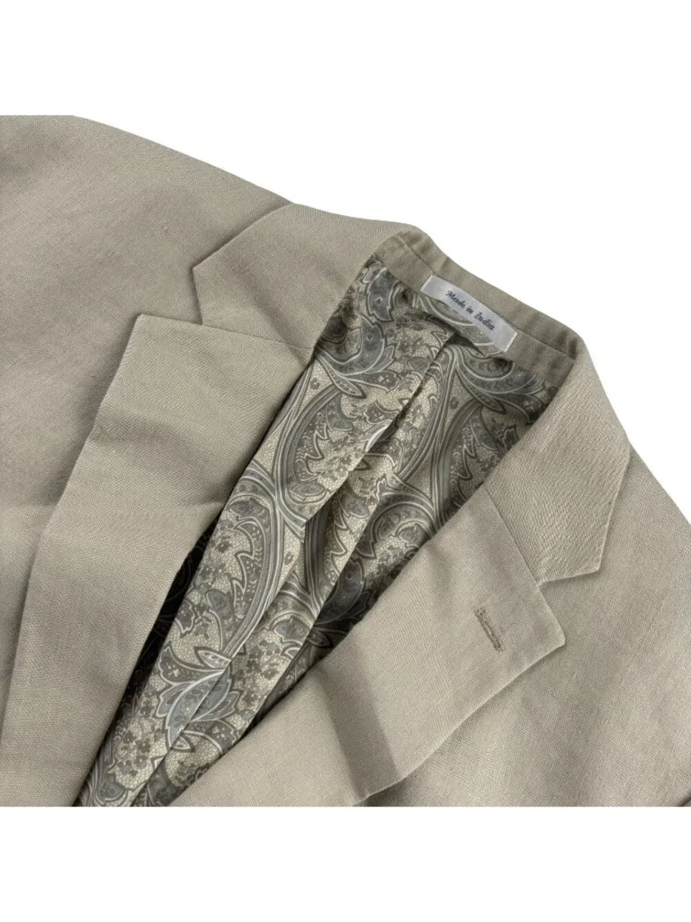 Ralph Lauren Men’s 100% Linen Blazer Jacket Ivory • 40S